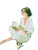 Girl Reading Book V16 Vinyl Car Decal Sticker – Waterproof & UV-Resistant 4.1066666666666665"
