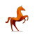Hermes Horse Model Vinyl Car Decal Sticker – Waterproof & UV-Resistant 3.4133333333333336"