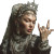Ancient Princess Vinyl Car Decal Sticker – Waterproof & UV-Resistant 3.4133333333333336"