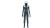 Futuristic Lone Figure Vinyl Car Decal Sticker – Waterproof & UV-Resistant 5.4