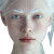 Albino Portrait Art Vinyl Car Decal Sticker – Waterproof & UV-Resistant 3.4133333333333336"