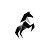Geometric Horse Logo V2 Vinyl Car Decal Sticker – Waterproof & UV-Resistant 3.4133333333333336"