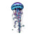 Majestic Neon Jellyfish Vinyl Car Decal Sticker – Waterproof & UV-Resistant 6.826666666666667"