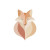 Minimalist Fox Logo Vinyl Car Decal Sticker – Waterproof & UV-Resistant 6.826666666666667"