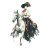 Victorian Horse Rider Vinyl Car Decal Sticker – Waterproof & UV-Resistant 3.4133333333333336"