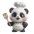 Chef Panda V2 Vinyl Car Decal Sticker – Waterproof & UV-Resistant 6.826666666666667"