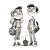 Retro Cartoon Friends Vinyl Car Decal Sticker – Waterproof & UV-Resistant 3.4133333333333336"