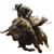 Old West Bull Rider Vinyl Car Decal Sticker – Waterproof & UV-Resistant 3.4133333333333336"
