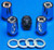 Topline Parts Small Head Cap Wheel Locks | 8x1.25 Thread | Carbon Steel | Set of 4 with Key