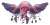 Winged Jellyfish Vinyl Car Decal Sticker – Waterproof & UV-Resistant 5.12"