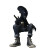 Stylish Xenomorph Coffee Vinyl Car Decal Sticker – Waterproof & UV-Resistant 3.4133333333333336"
