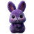 Purple Bunny Vinyl Car Decal Sticker – Waterproof & UV-Resistant 3.4133333333333336"