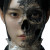 Hyper-Realistic Skull Face Vinyl Car Decal Sticker – Waterproof & UV-Resistant 6.826666666666667"