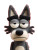 Silly Cartoon Wolf Vinyl Car Decal Sticker – Waterproof & UV-Resistant 8.213333333333333"