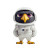 Astronaut Hawk Vinyl Car Decal Sticker – Waterproof & UV-Resistant 3.4133333333333336"
