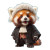 Barrister Red Panda Vinyl Car Decal Sticker – Waterproof & UV-Resistant 3.4133333333333336"
