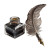Quill And Ink Vinyl Car Decal Sticker – Waterproof & UV-Resistant 3.4133333333333336"