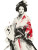 Elegant Geisha Warrior Vinyl Car Decal Sticker – Waterproof & UV-Resistant 4.1066666666666665"