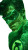 Green Lantern Glow Vinyl Car Decal Sticker – Waterproof & UV-Resistant 9.706666666666667"