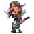 Dave Grohl Caricature Vinyl Car Decal Sticker – Waterproof & UV-Resistant 3.4133333333333336"