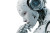 Thoughtful White Robot Vinyl Car Decal Sticker – Waterproof & UV-Resistant 2.986666666666667"