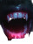 Glitching Vampire Fangs Vinyl Car Decal Sticker – Waterproof & UV-Resistant 8.213333333333333"