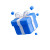 Blue Gift Icon Vinyl Car Decal Sticker – Waterproof & UV-Resistant 3.4133333333333336"