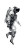 Astrobot Humanoid Vinyl Car Decal Sticker – Waterproof & UV-Resistant 9.706666666666667"