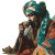 Moroccan Tea Drinker Vinyl Car Decal Sticker – Waterproof & UV-Resistant 3.4133333333333336"
