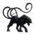 Panther Fantasy Beast Vinyl Car Decal Sticker – Waterproof & UV-Resistant 3.4133333333333336"