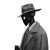 Noir Android Detective Vinyl Car Decal Sticker – Waterproof & UV-Resistant 3.4133333333333336"