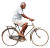 Elderly Cyclist Vinyl Car Decal Sticker – Waterproof & UV-Resistant 3.4133333333333336"