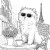 Fluffy Parisian Dog Vinyl Car Decal Sticker – Waterproof & UV-Resistant 3.4133333333333336"