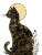 Ornate Golden Cat Vinyl Car Decal Sticker – Waterproof & UV-Resistant 4.1066666666666665"