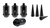 Upgrade Your Wheels | True Spike 7/16 Black Acorn Lug Nuts | Set of 4