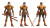 Scifi Sword Figure Vinyl Car Decal Sticker – Waterproof & UV-Resistant 2.72"