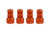 Upgrade Your Ride with True Spike Orange Valve Stem Caps | Billet Aluminum Set Of 4 Caps