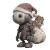 Santa Mini Robot Vinyl Car Decal Sticker – Waterproof & UV-Resistant 3.4133333333333336"