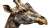 Metal Giraffe Sculpture Vinyl Car Decal Sticker – Waterproof & UV-Resistant 2.72"