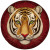 Painted Tiger Vinyl Car Decal Sticker – Waterproof & UV-Resistant 6.826666666666667"
