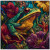 Stained Glass Frog Vinyl Car Decal Sticker – Waterproof & UV-Resistant 6.826666666666667"