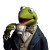 Kermit Sips Tea Vinyl Car Decal Sticker – Waterproof & UV-Resistant 3.4133333333333336"