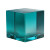 Teal Glass Cube Vinyl Car Decal Sticker – Waterproof & UV-Resistant 6.826666666666667"