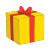 Yellow Gift Box V3 Vinyl Car Decal Sticker – Waterproof & UV-Resistant 3.4133333333333336"