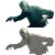 Zombie Poses Vinyl Car Decal Sticker – Waterproof & UV-Resistant 3.4133333333333336"