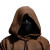 Hooded Monk Vinyl Car Decal Sticker – Waterproof & UV-Resistant 3.4133333333333336"