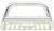 Westin Automotive Bull Bar 31-5170 E-Series; Polished; Stainless Steel; 3 Inch Diameter; With Brushed Aluminum Skid Plate; With Light Mounting Tabs; 6 Inch Max Light