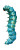 Teal Blue Caterpillar Vinyl Car Decal Sticker – Waterproof & UV-Resistant 5.76"
