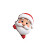 Cute Cartoon Santa Vinyl Car Decal Sticker – Waterproof & UV-Resistant 6.826666666666667"