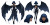 Bat-Winged Villager Vinyl Car Decal Sticker – Waterproof & UV-Resistant 2.56"